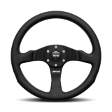 MOMO Competition 350 Black Leather Steering Wheel image 1
