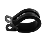 FTF Cushioned P Clamp Id50.8mm Black image 1