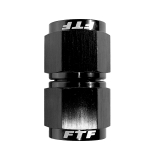 FTF Union Adapter Straight Female To Female AN8 Black image 1