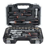 FIXMAN 65 PIECE 1/4  1/2 DRIVE SOCKET TOOL SET image 1