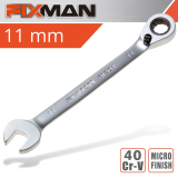 FIXMAN REVERSIBLE COMBINATION RATCHETING WRENCH 11MM image 1