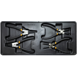 FIXMAN TRAY 4 PIECE 6' INTERNAL AND EXTERNAL CIRCLIP PLIERS image 1