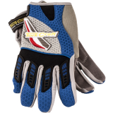 MECHANIC GLOVE X-SMALL SYNT.LEATHER LEATHER PALM AIR MESH BACK BLUE image 1