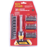 31PC SCREWDRIVER RATCHET T-HANDLE BIT SET image 1