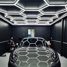 GoLit Hexagon LED Garage Light 2.4 x 4.8m Aluminium image 1