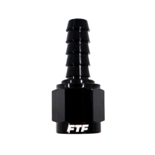 FTF Hose End  Push On Straight An12 Black image 1