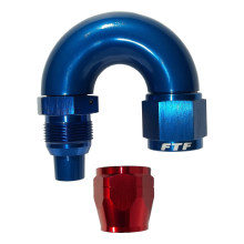 FTF Hose End One Piece Cutter Style Swivel 180° An10 image 1
