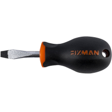 FIXMAN S/DRIVER SLOTTED 6.5X1.2X38MM CRV WITH ERGONOMIC HANDLE image 1