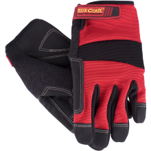 WORK GLOVE SMALL- ALL PURPOSE RED WITH TOUCH FINGER image 1