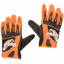 LIMITED EDIT. X-LARGE RACING GLOVE ORANGE SYN. LEATHER image 1