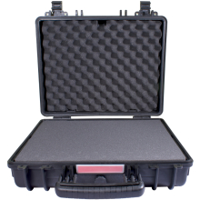 HARD CASE 410X340X220MM OD WITH FOAM BLACK WATER & DUST PROOF (443412) image 1