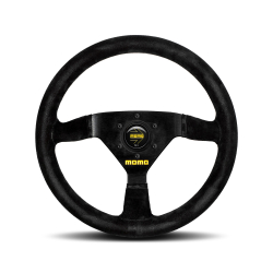 MOMO MOD.69 350 Black Suede Steering Wheel  image 1