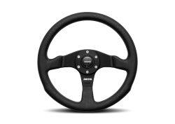 MOMO Competition 350 Black Leather Steering Wheel image 1