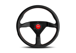 MOMO Montecarlo 350 Black/Red Steering Wheel image 1