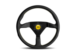 MOMO Montecarlo 350 Black/Yellow Steering Wheel image 1